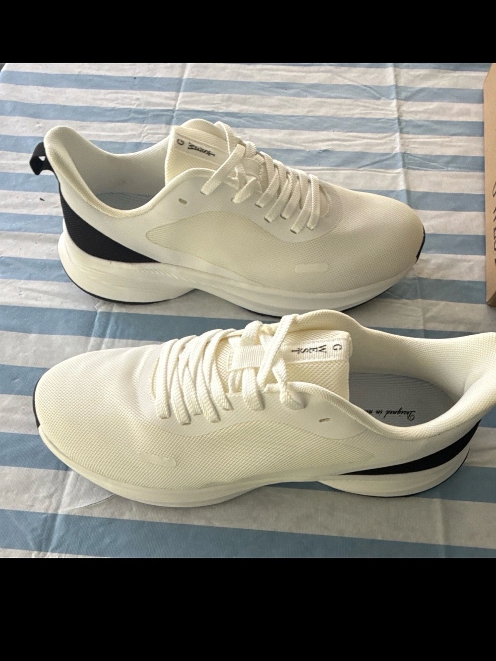 G-West Athletic Shoes White Black Unisex Men 12 Women 13.5